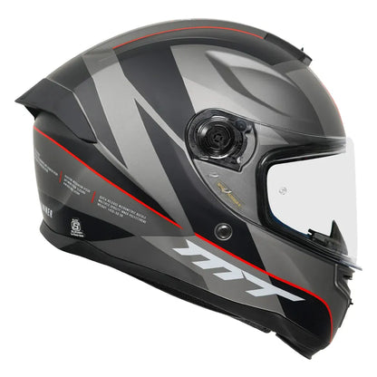 MT Helmets Mt Hummer B Axn C15 Matt Fluor Red Full Face Helmet