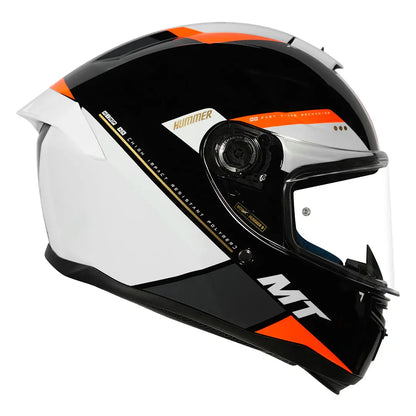 MT Helmets Mt Hummer B Mir C14 Fl Orange Full Face Helmet
