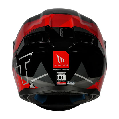 MT Helmets Mt Hummer B Monti B5 Red Full Face Helmet