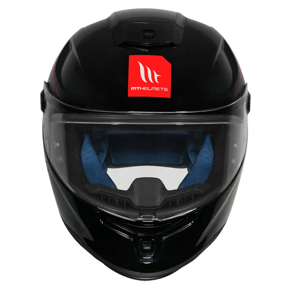 MT Helmets Mt Hummer B Soild A1 Black Full Face Helmet