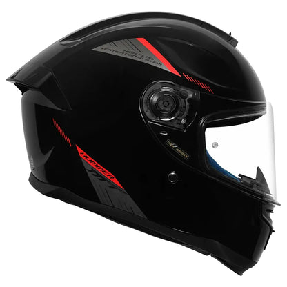 MT Helmets Mt Hummer B Soild A1 Black Full Face Helmet