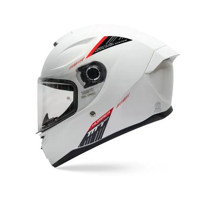Mt Hummer Solid A0 White Full Face Helmet