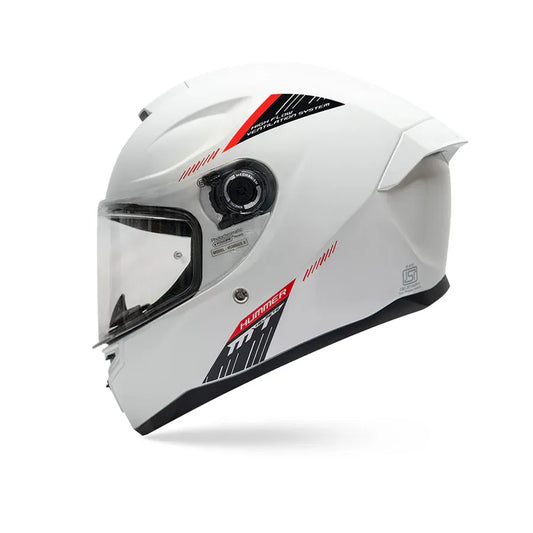 Mt Hummer Solid A0 White Full Face Helmet