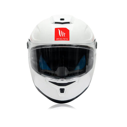 Mt Hummer Solid A0 White Full Face Helmet