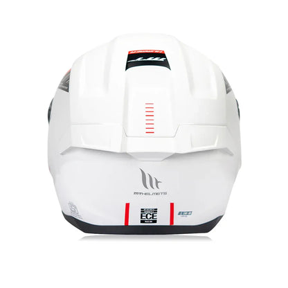 Mt Hummer Solid A0 White Full Face Helmet