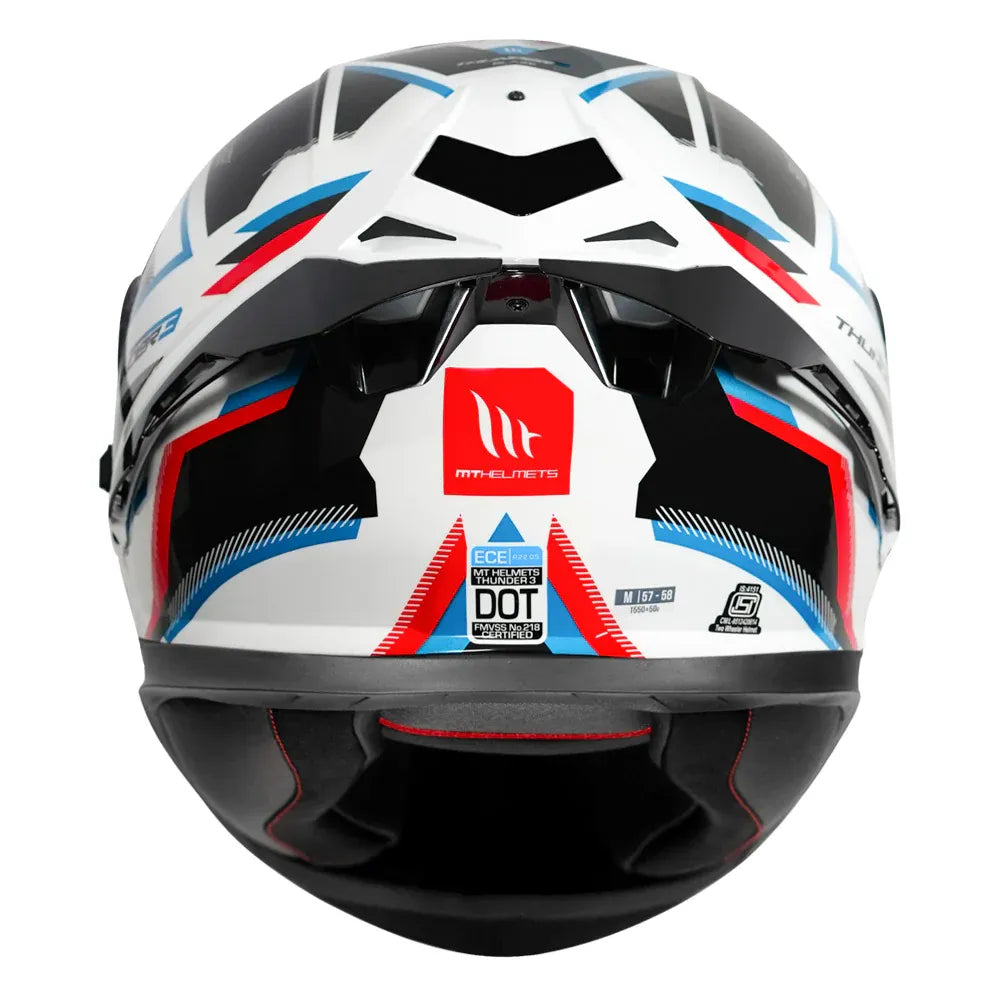 MT Helmets Mt Thunder 3 Pro Blaze White Full Face Helmet