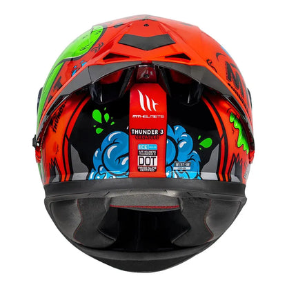 MT Helmets Mt Thunder 3 Pro Creature Red Full Face Helmet