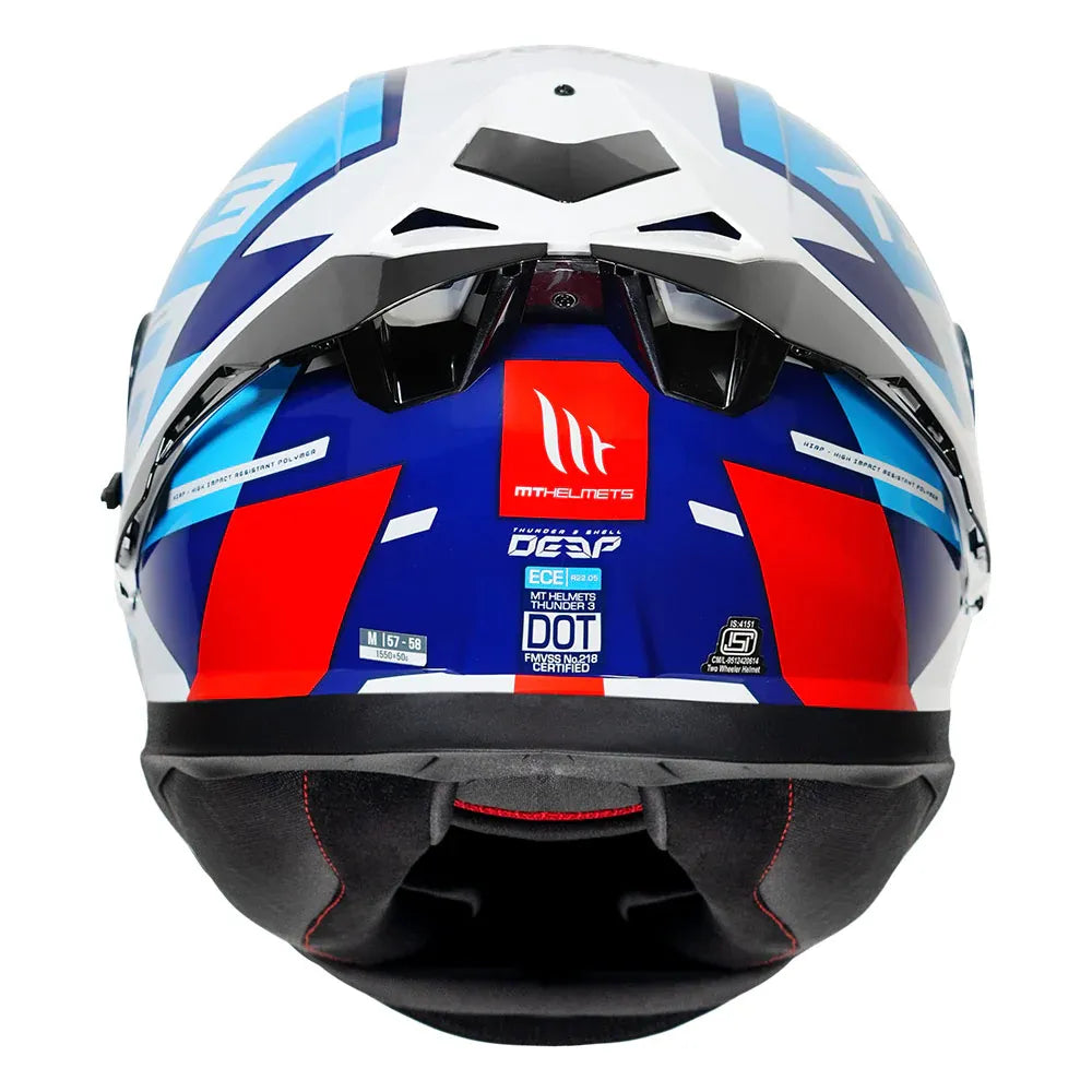 MT Helmets Mt Thunder 3 Pro Deep F0 Blue Full Face Helmet