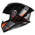 MT Helmets Mt Thunder 3 Pro Enigma B14 Orange Full Face Helmet