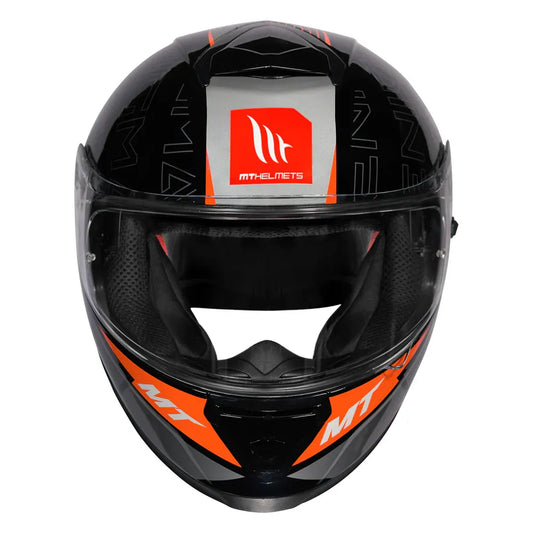 MT Helmets Mt Thunder 3 Pro Enigma B14 Orange Full Face Helmet
