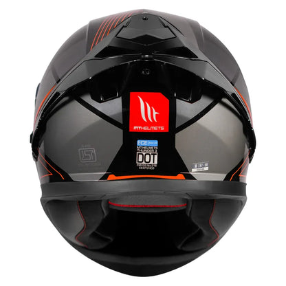 MT Helmets Mt Thunder 3 Pro Enigma B14 Orange Full Face Helmet