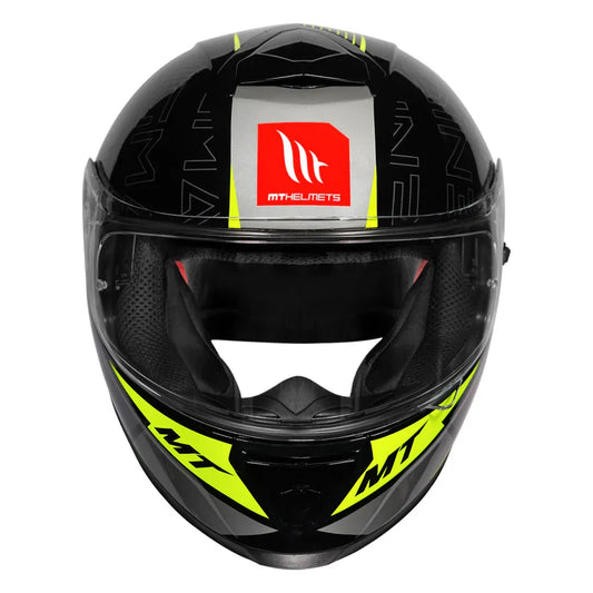 MT Helmets Mt Thunder 3 Pro Enigma B2 Yellow Full Face Helmet