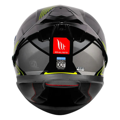MT Helmets Mt Thunder 3 Pro Enigma B2 Yellow Full Face Helmet