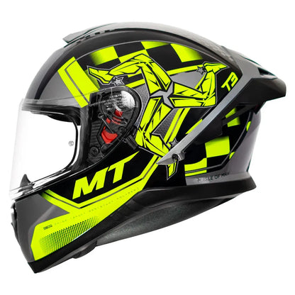 MT Helmets Mt Thunder 3 Pro Isle Fl Yellow Full Face Helmet