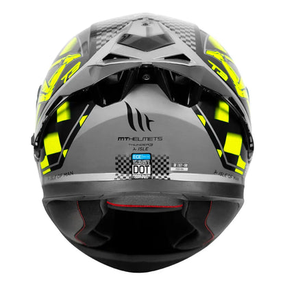MT Helmets Mt Thunder 3 Pro Isle Fl Yellow Full Face Helmet
