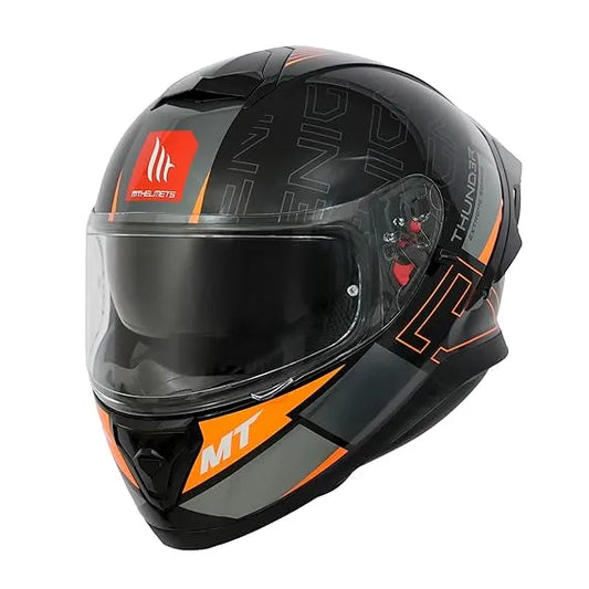 Mt Thunder 3SV Enigma B14 Fluro Full Face Helmet