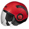 STUDDS Nano 560 Black Red Half Face Helmet