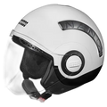 STUDDS Nano 560 Black White Half Face Helmet