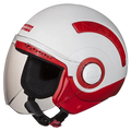 STUDDS Nano 560 White Pink Half Face Helmet