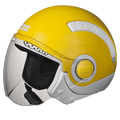 STUDDS Nano 560 White Yellow Half Face Helmet