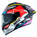 Nhk K5r Alonzo Balck Pink Full Face Helmet