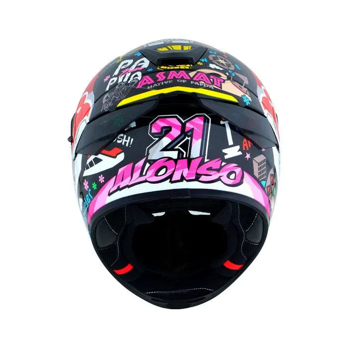 Nhk K5r Alonzo Balck Pink Full Face Helmet