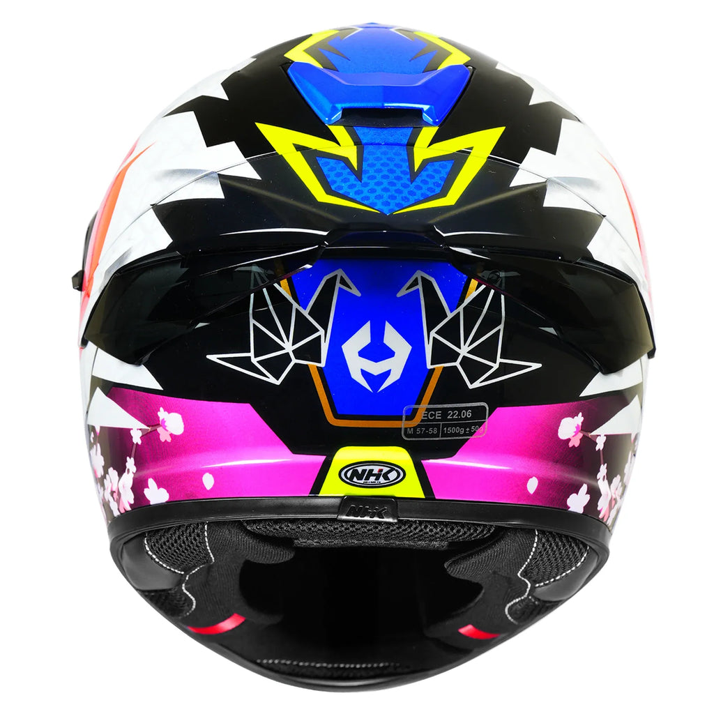 Nhk K5r Alonzo Black Pink Full Face Helmet