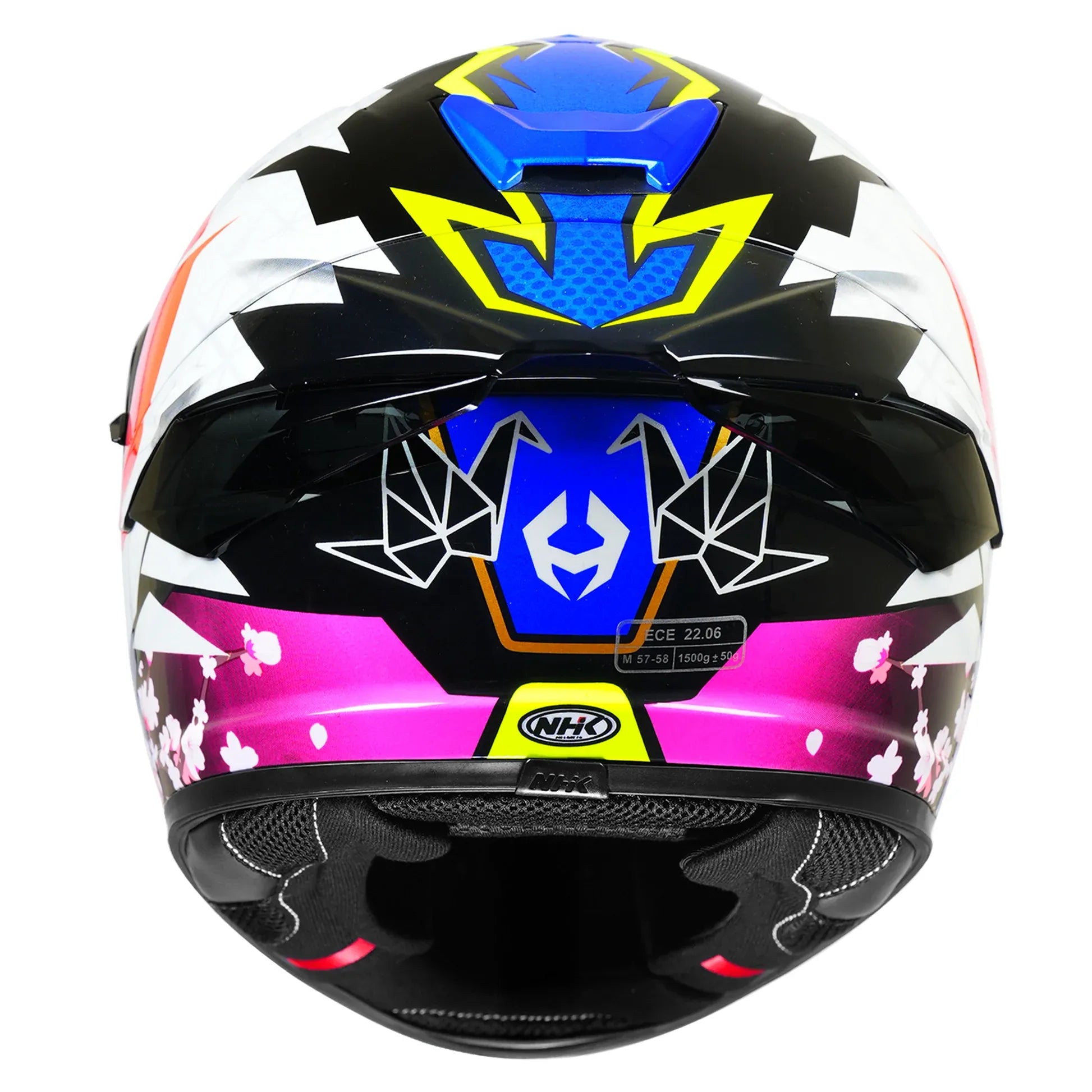 Nhk K5r Alonzo Black Pink Full Face Helmet