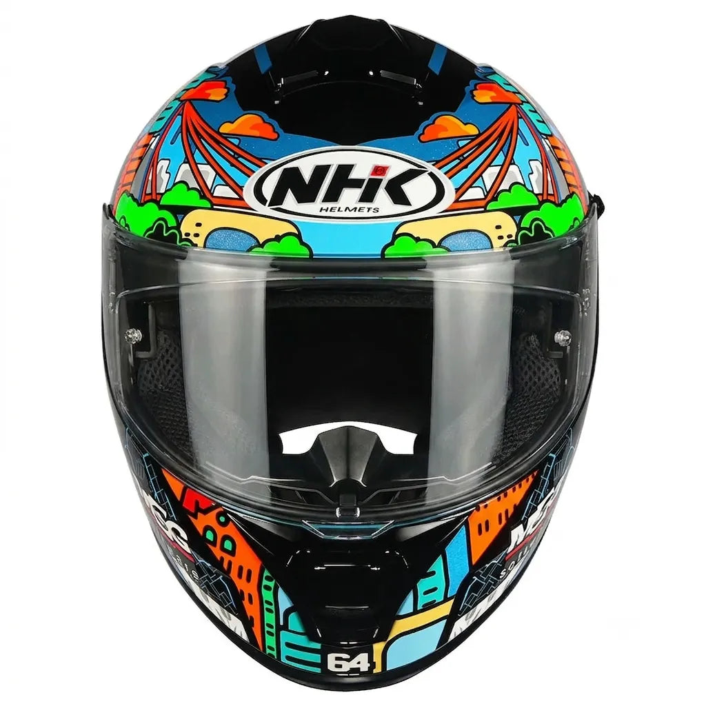 Nhk K5r Bo Ben Black Full Face Helmet