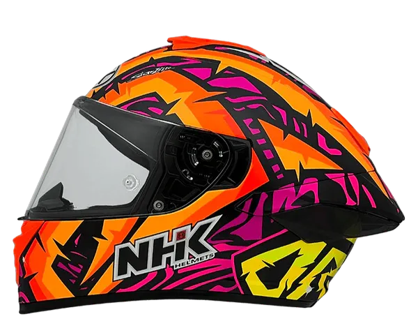 Nhk K5r Ivan Ort  Black Full Face Helmet