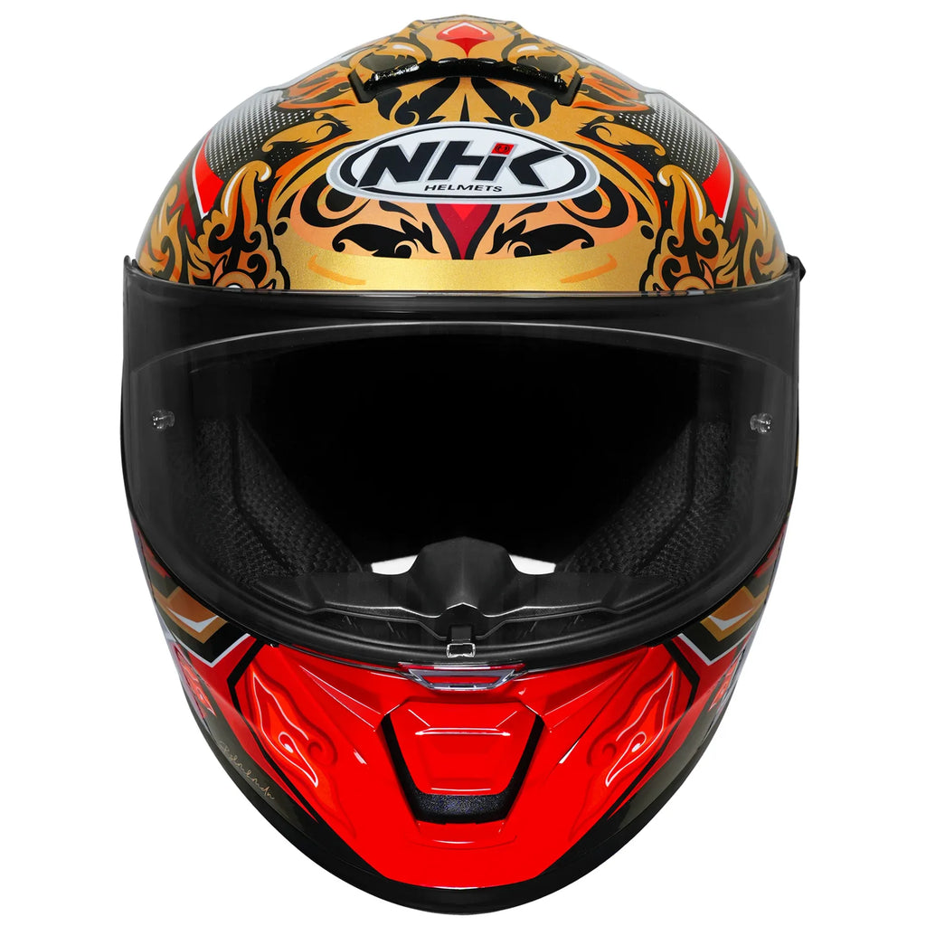 Nhk K5r Ivan Ortola Black Gold Full Face Helmet