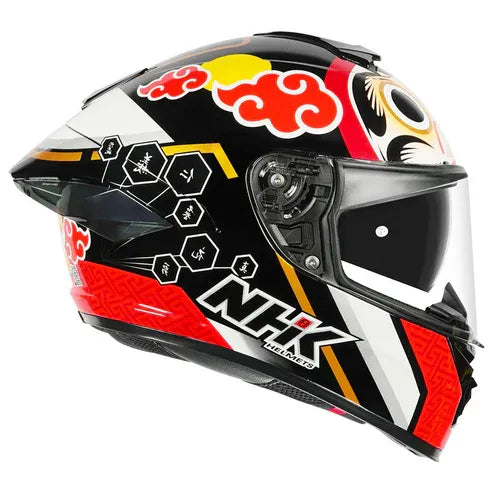 Nhk K5r Miha Black Red Fullface Helmet