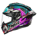 Nhk K5r Pesona Teknologi Blue Black Full Face Helmet