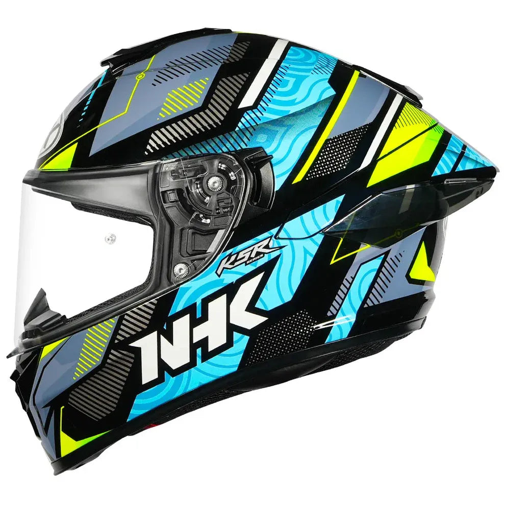 Nhk K5r Speed Glossy Black Blue Full Face Helmet