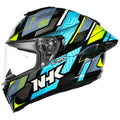 Nhk K5r Speed Glossy Black Blue Full Face Helmet