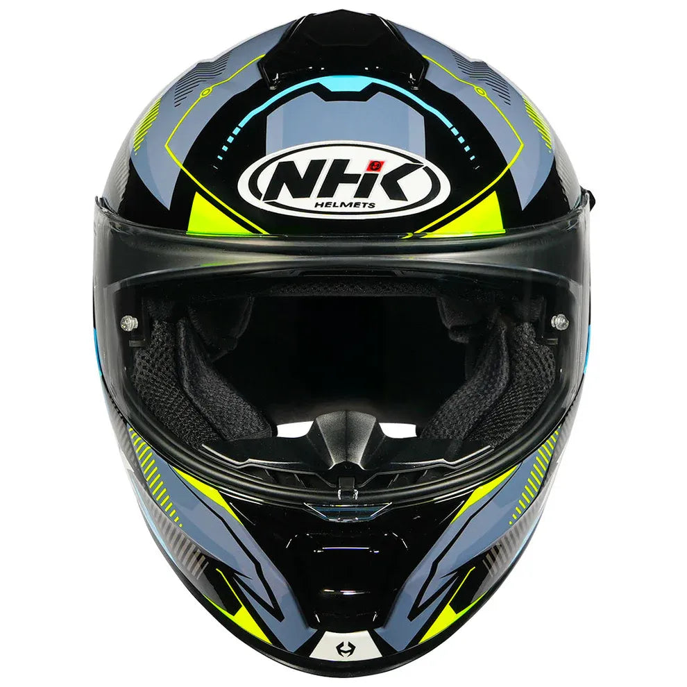 Nhk K5r Speed Glossy Black Blue Full Face Helmet