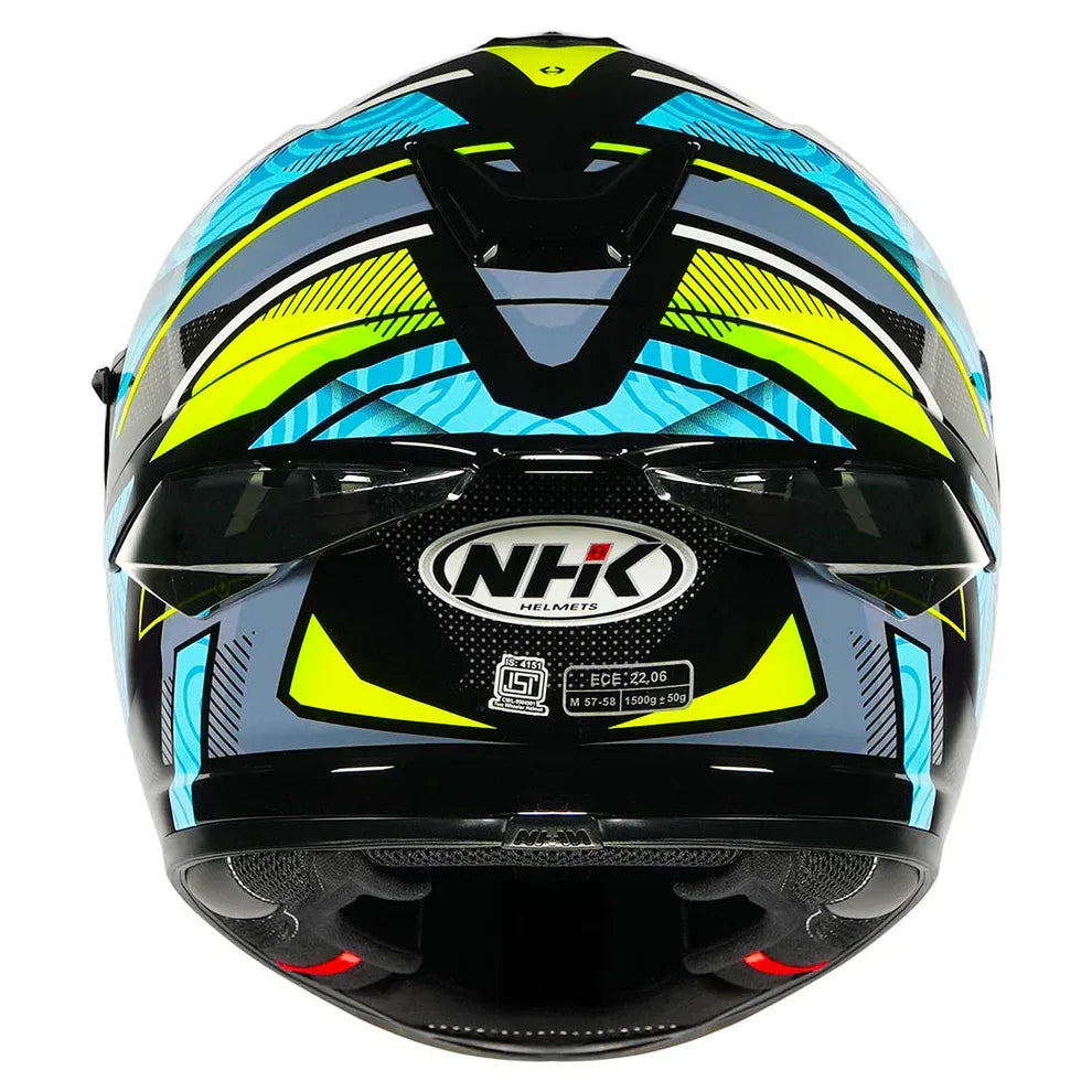Nhk K5r Speed Glossy Black Blue Full Face Helmet