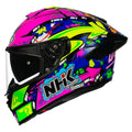 Nhk K5r Tamburini Black Blue Full Face Helmet