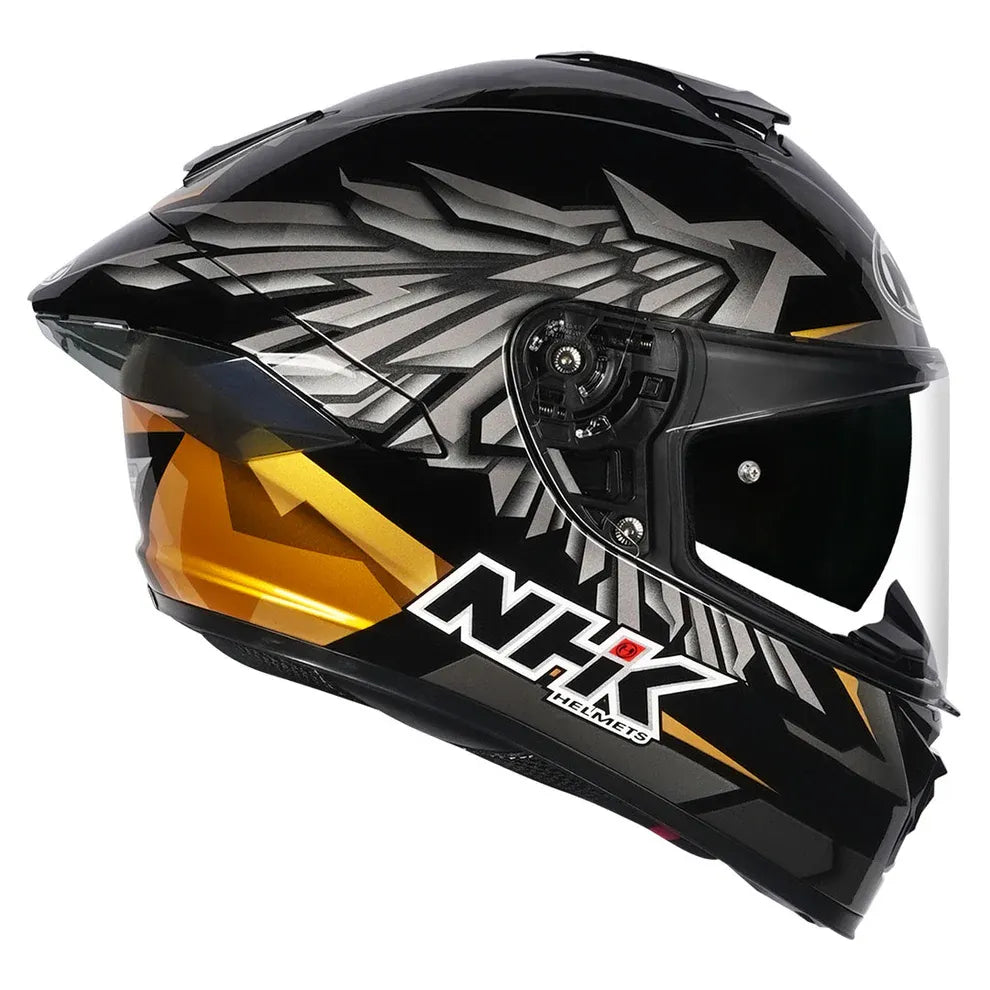 Nhk K5r Wingstar Black Gold Fullface Helmet