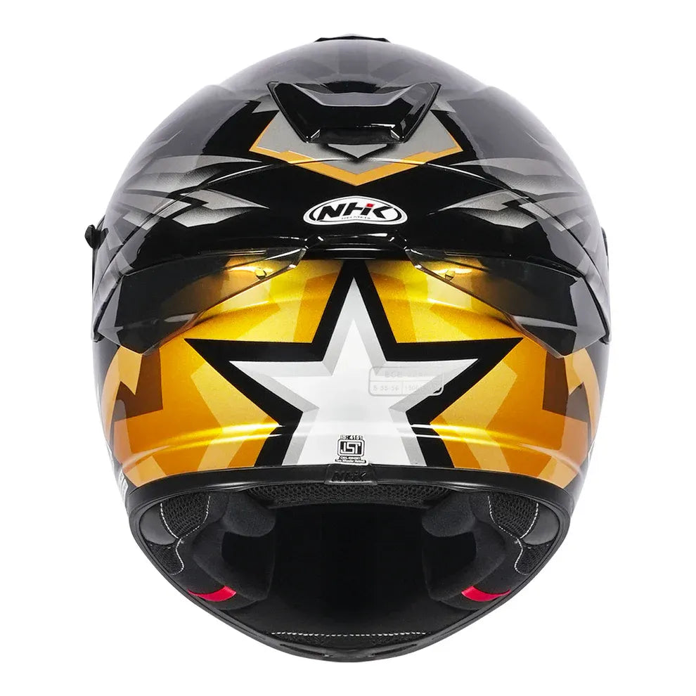 Nhk K5r Wingstar Black Gold Fullface Helmet