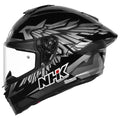 Nhk K5r Wingstar Grey Black Full Face Helmet