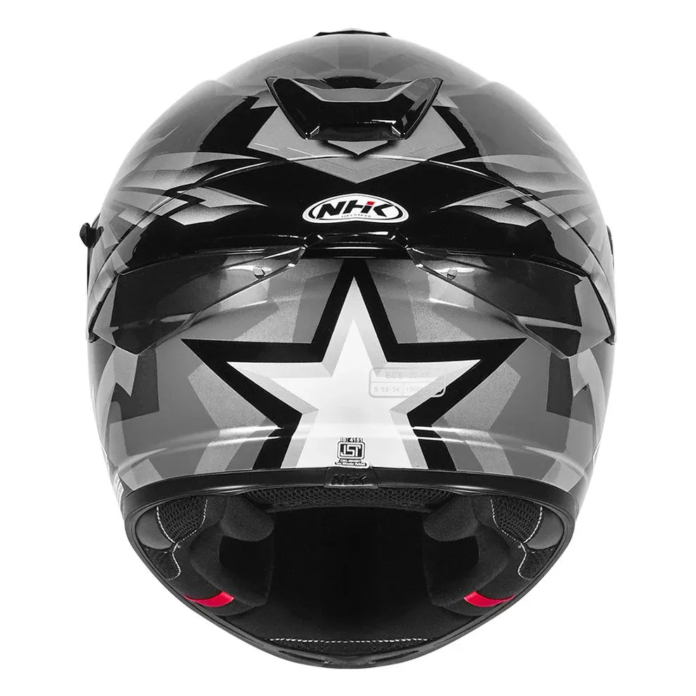 Nhk K5r Wingstar Grey Black Full Face Helmet