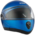 STUDDS Ninja 2G Flame Blue Fu Flip Up Helmet
