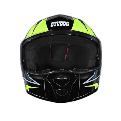 STUDDS Ninja 3G D6 Black N5 Fu Flip Up Helmet