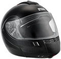 STUDDS Ninja 3G Double Visor Black Fu Flip Up Helmet
