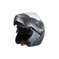 STUDDS Ninja 3G Double Visor Gun Grey Fu Flip Up Helmet
