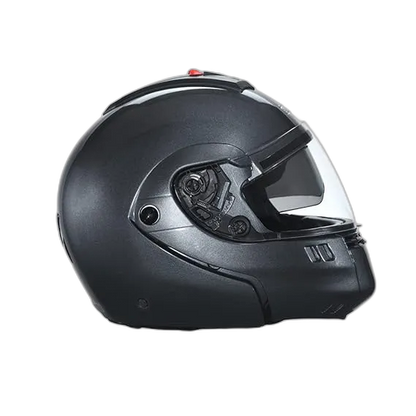 STUDDS Ninja 3G Double Visor Gun Grey Fu Flip Up Helmet