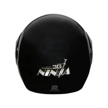 STUDDS Ninja 3G Eco Black Fu Flip Up Helmet