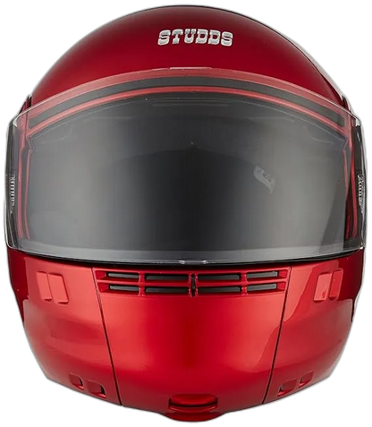 STUDDS Ninja 3G Eco Cherry Red Fu Flip Up Helmet