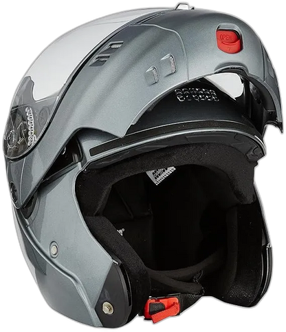 STUDDS Ninja 3G Eco Gun Grey Fu Flip Up Helmet